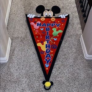 Mickey Mouse Happy Birthday Pennant